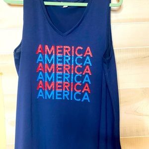 LuLaRoe Americana Kristina tank